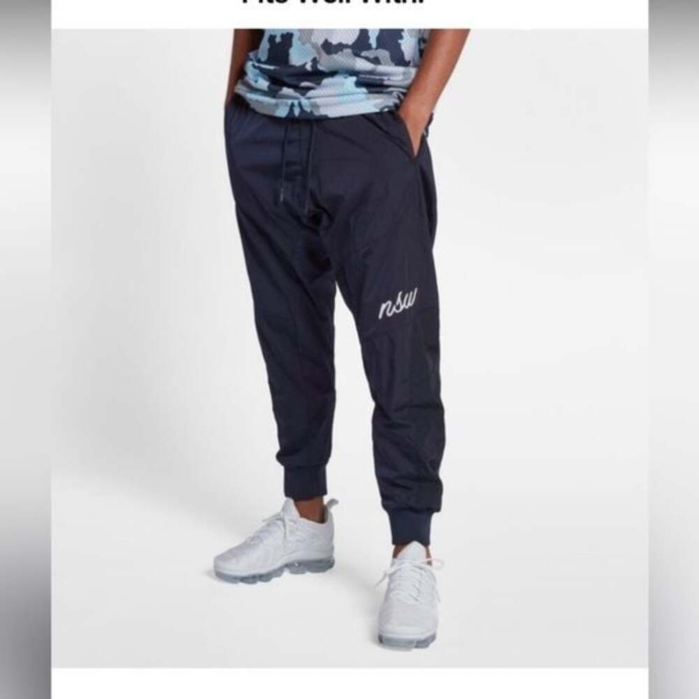 Nike NSW Mens Woven Joggers (Obsidian) size medium dark blue